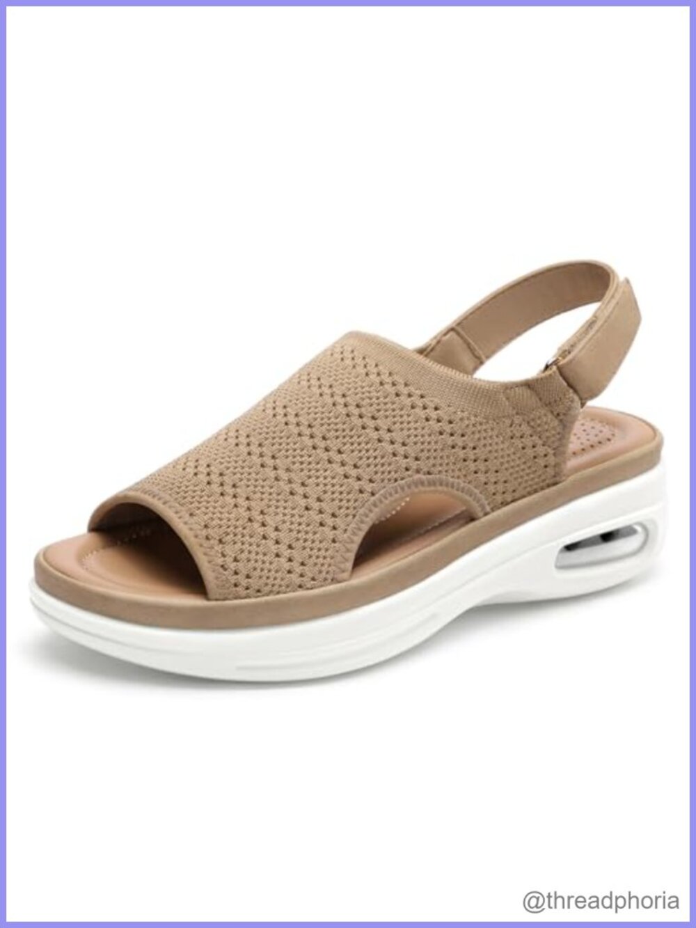 Air Cushion Knit Walking Sandals Platform Support